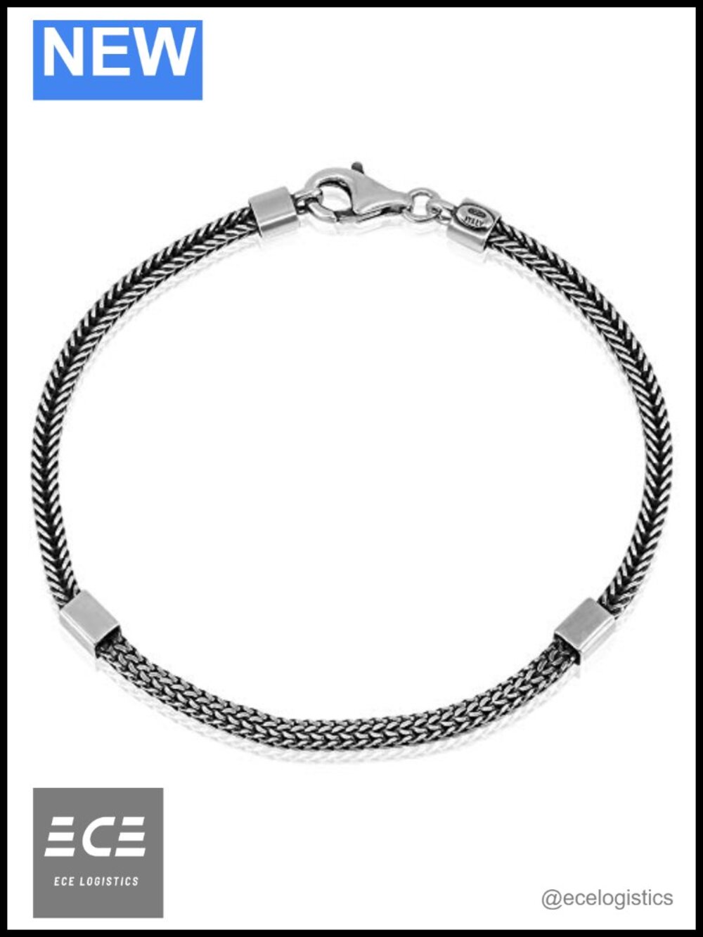 Italian 925 Sterling Silver Gentle Chain Bracelet Lobster Clasp